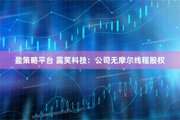 盈策略平台 露笑科技：公司无摩尔线程股权