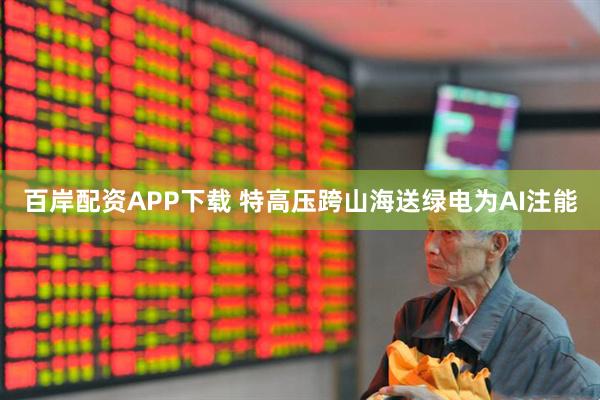 百岸配资APP下载 特高压跨山海送绿电为AI注能