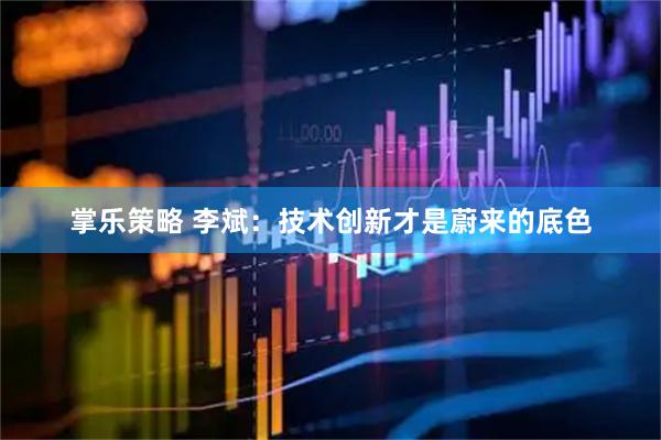 掌乐策略 李斌：技术创新才是蔚来的底色
