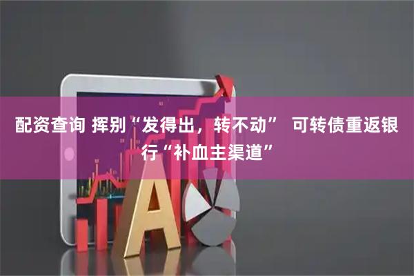 配资查询 挥别“发得出，转不动”  可转债重返银行“补血主渠道”
