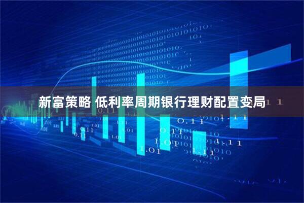 新富策略 低利率周期银行理财配置变局